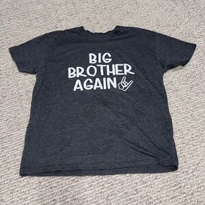 5 for $25 SALE 🎉 Big Brother Again Kids T-Shirt - Gray☀️